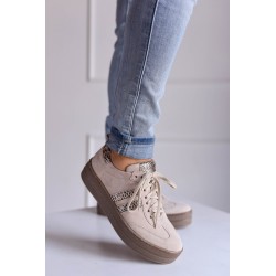Beżowe sneakersy Lorell
