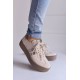 Beżowe sneakersy Lorell
