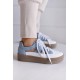 Sneakersy błękitno-białe