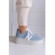 Sneakersy błękitne transparentne spody
