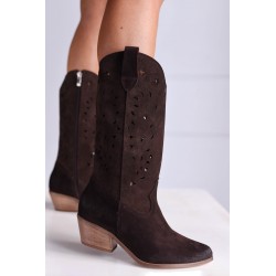 Czekoladowe kowbojki ażur