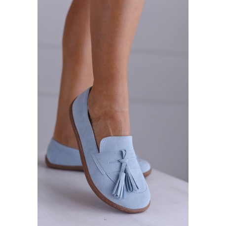 Błękitne mokasyny typu barefoot