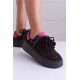 Sneakersy Lalou czekolada/fuksja